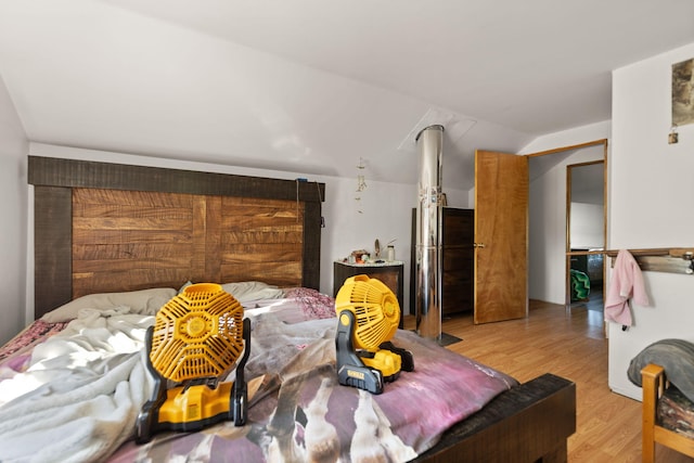 bedroom featuring light wood-type flooring