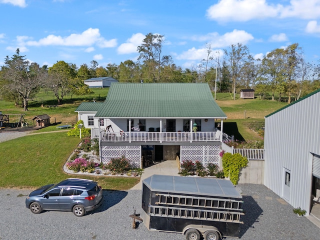 view of front of house featuring a porch