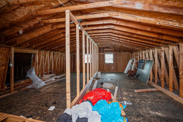 view of attic