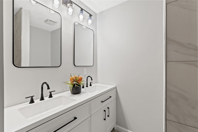 bathroom featuring vanity