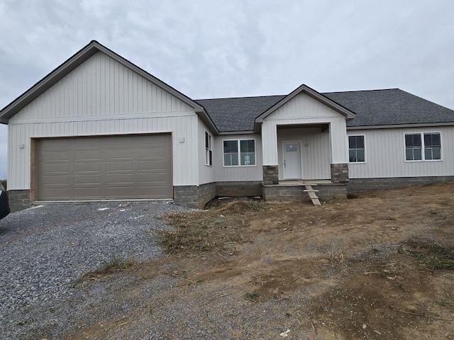 view of front of house featuring a garage