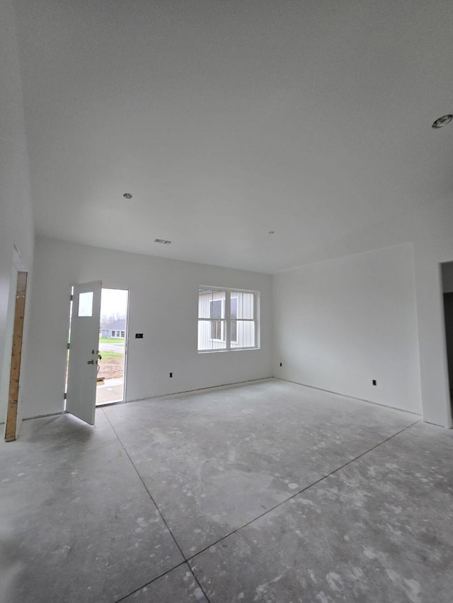 view of unfurnished living room