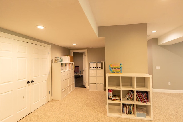 corridor featuring carpet floors