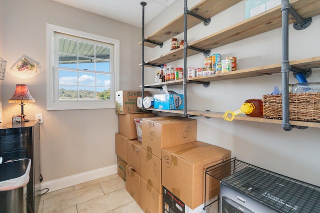 view of storage room