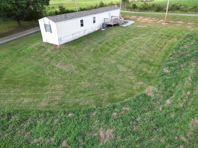 bird's eye view featuring a rural view