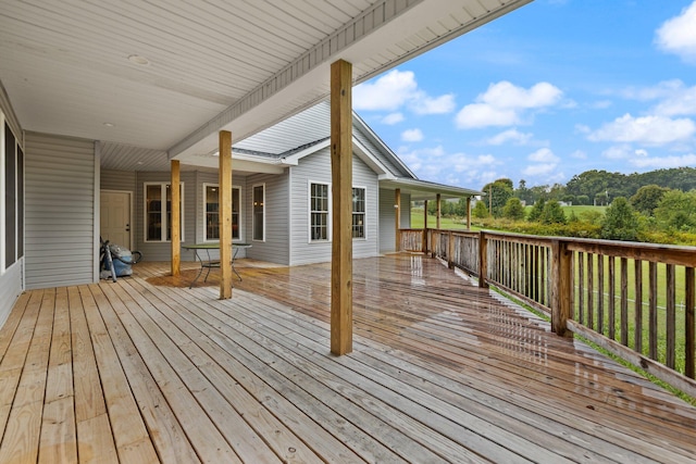 view of wooden terrace