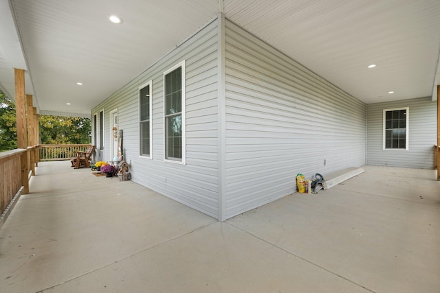 view of patio / terrace featuring a porch