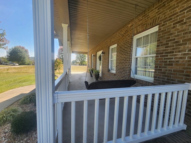 view of patio / terrace with covered porch