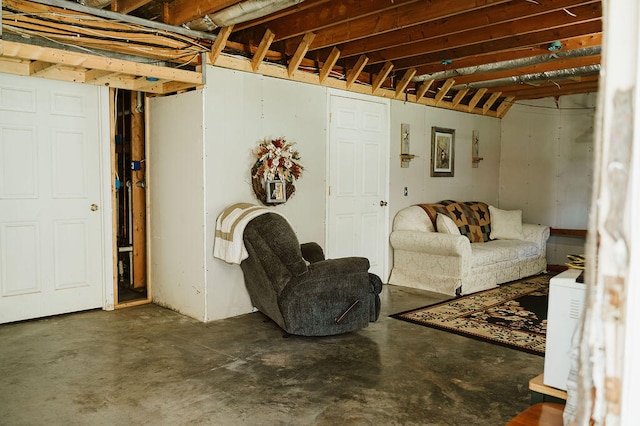 view of basement