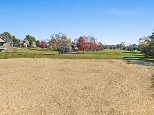 view of home's community featuring a yard