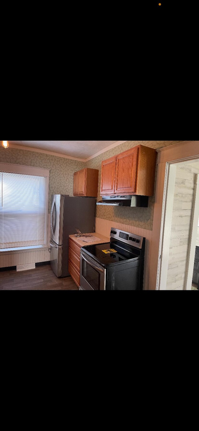 kitchen with stainless steel appliances