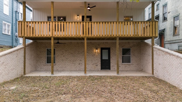 rear view of property featuring a patio area