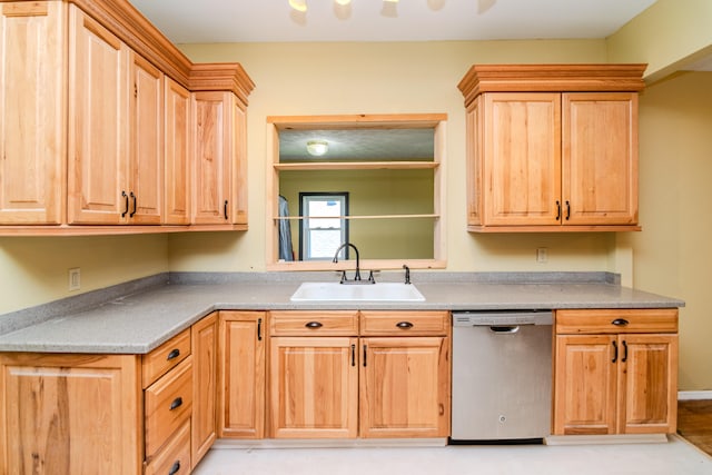 kitchen featuring sink and dishwasher