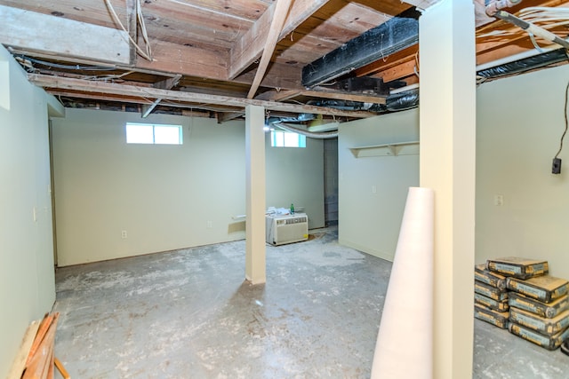 view of basement