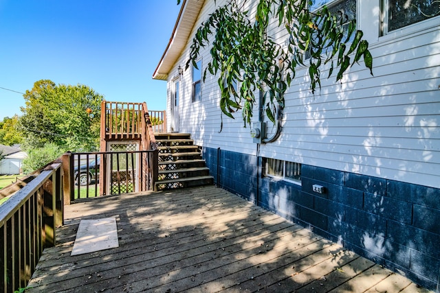 view of wooden terrace
