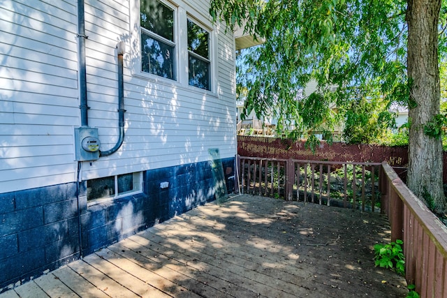 view of wooden terrace