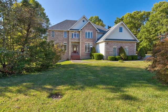 view of front of house with a front yard