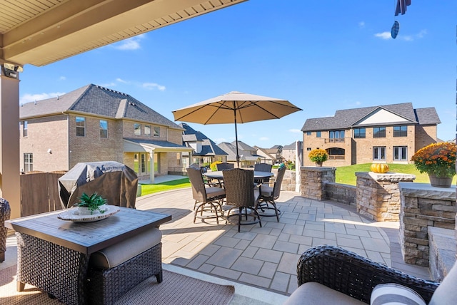 view of patio / terrace featuring area for grilling