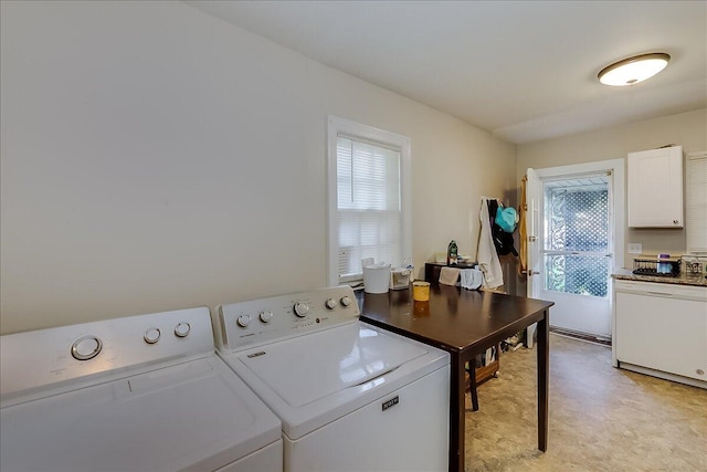 laundry area featuring washer and dryer