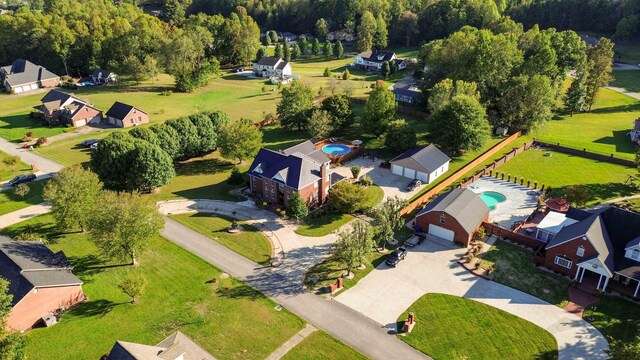 bird's eye view featuring a residential view