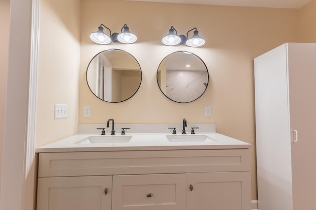 bathroom featuring vanity