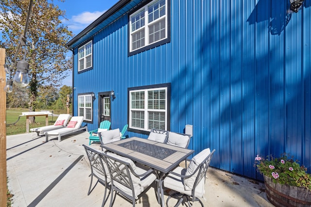 view of patio / terrace featuring an outdoor living space