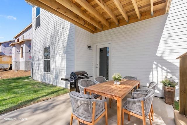 437 Friendly Ave, Nicholasville, KY 40356 - view of patio with grilling area and outdoor dining area
