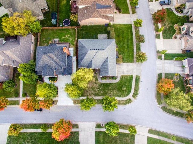 birds eye view of property featuring a residential view