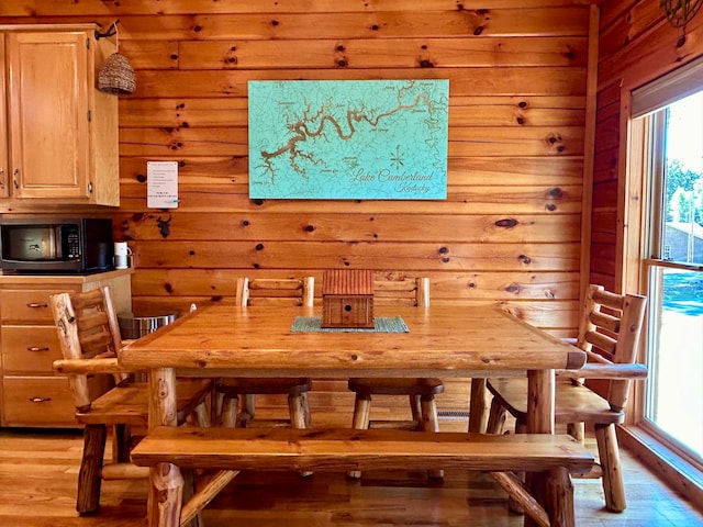 dining room featuring light hardwood / wood-style floors