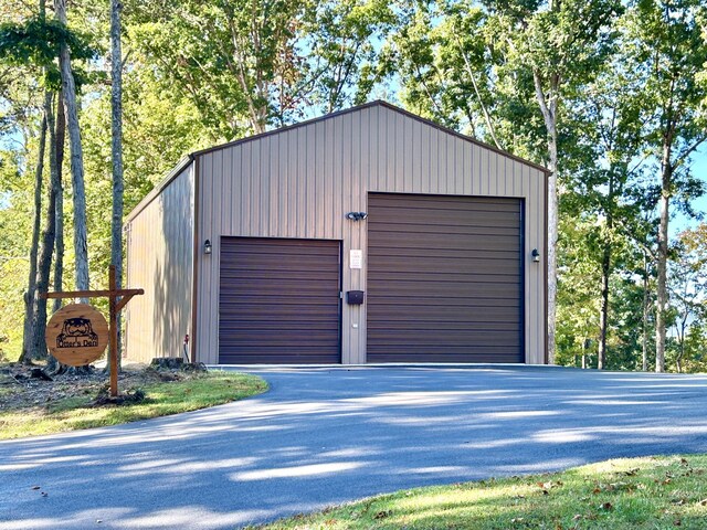 view of side of home with a deck