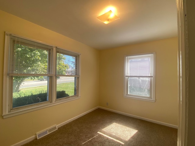 view of carpeted empty room