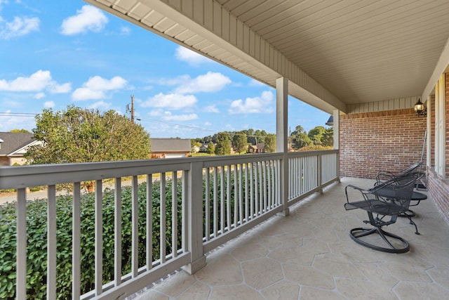 view of balcony