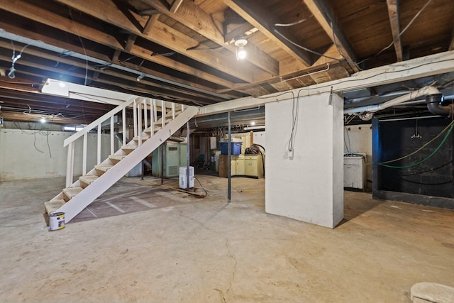 view of basement