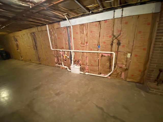 view of basement