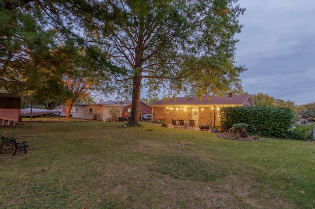 view of yard featuring a patio