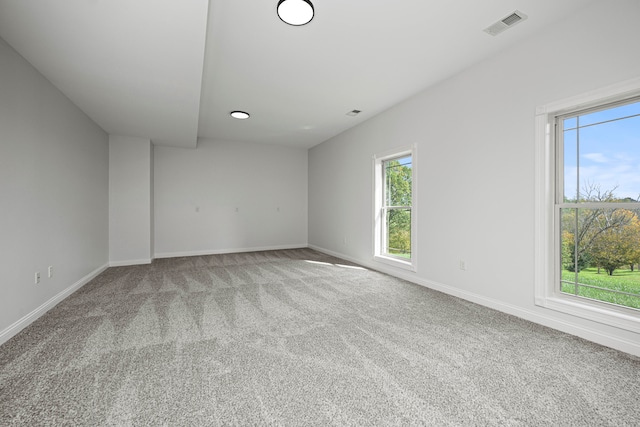 carpeted empty room with a wealth of natural light