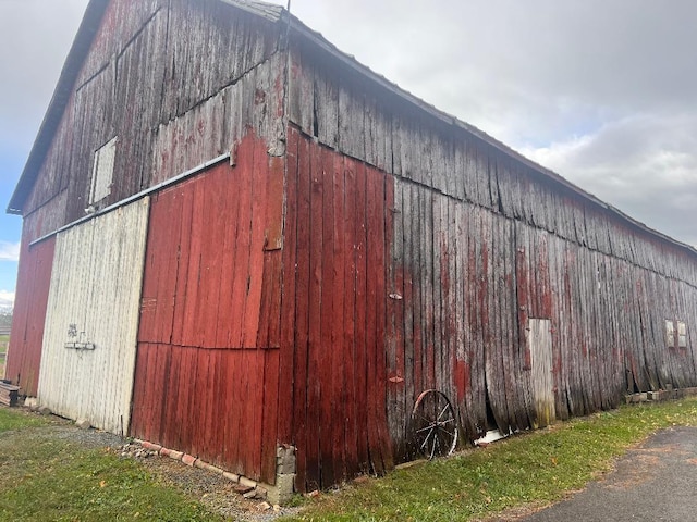 view of barn