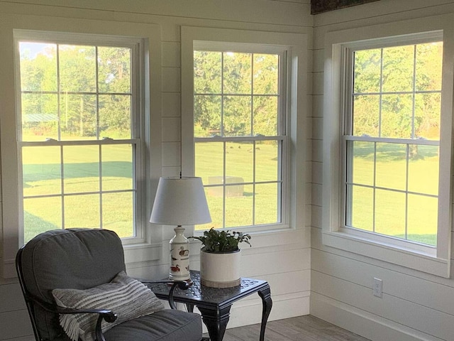 sunroom with a wealth of natural light