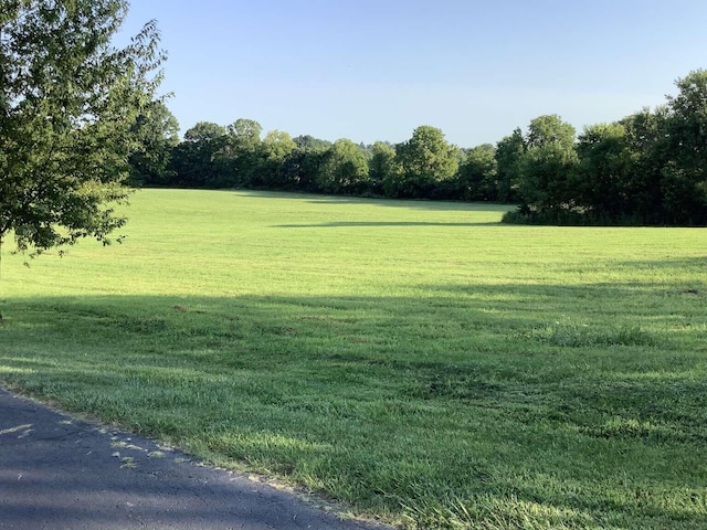 view of property's community featuring a lawn