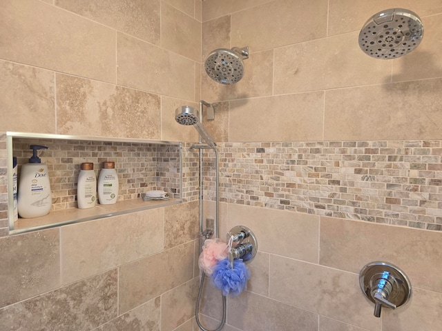 details featuring a tile shower