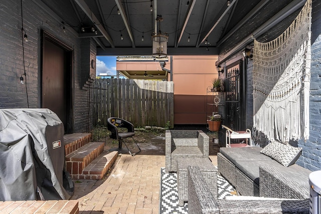 302 W High St, Lexington, KY 40507 - view of patio featuring grilling area