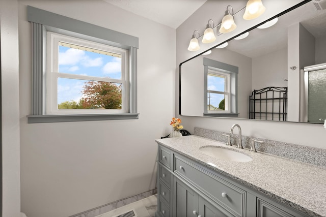 bathroom featuring vanity