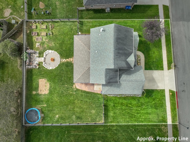 birds eye view of property