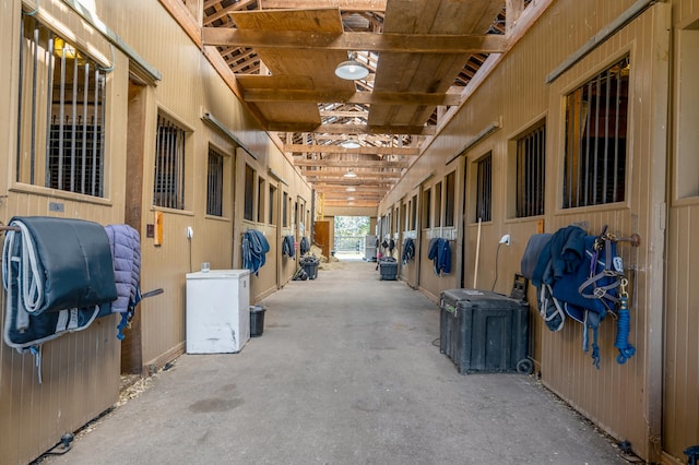 view of horse barn