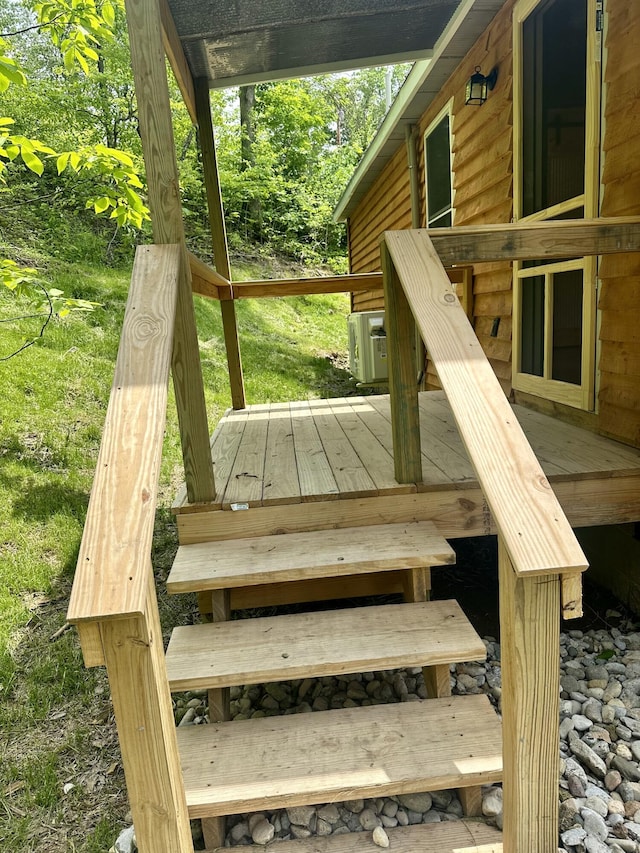 409 Freeman Branch Rd, East Bernstadt, KY 40729 - view of wooden deck