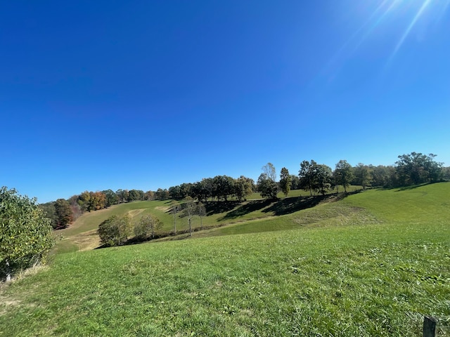 view of yard featuring a rural view