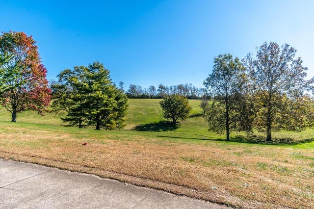 exterior space with a rural view