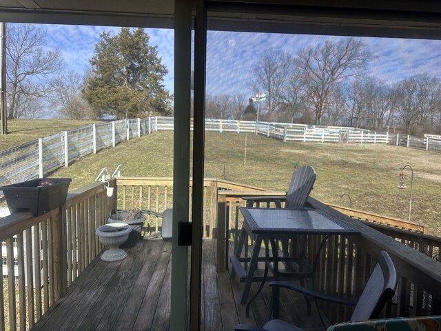 sunroom with a healthy amount of sunlight