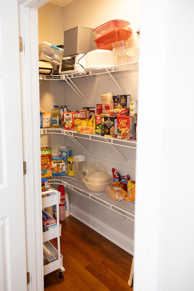 view of pantry