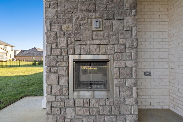 details featuring concrete floors